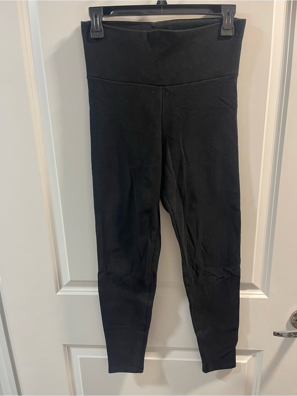 James Perse Womens Black High-Rise Leggings Made In Japan